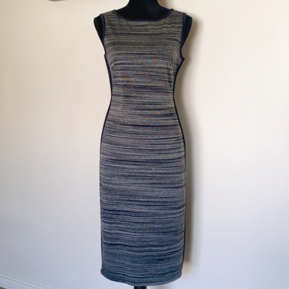 M.L.L.P Navy striped sleeveless dress